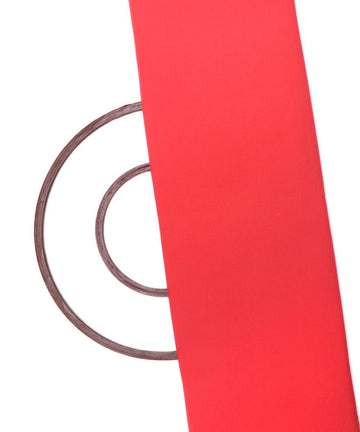 light red plain crepe fabric
